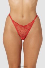 slinky slipje met open achterkant vrouwen rood Lounge ondergoed 008ZJ254