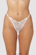 slinky slipje met open achterkant vrouwen wit Lounge ondergoed 008ZJ255