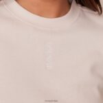 trui met ronde hals vrouwen room Lounge kleding 008ZJ866 - Image 3