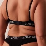 Ultracomfortabele geribbelde T-shirt-bh en stringset vrouwen zwart Lounge ondergoed 008ZJ64 - Image 12