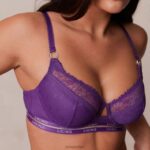 Vogue balconette bh & string/slip set vrouwen paars Lounge ondergoed 008ZJ75 - Image 12