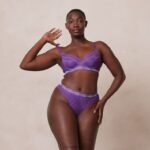 Vogue balconette bh & string/slip set vrouwen paars Lounge ondergoed 008ZJ75 - Image 15