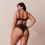 Vogue balconette bh & string/slip set vrouwen zwart Lounge ondergoed 008ZJ69 - Image 12