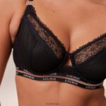 Vogue balconette bh & string/slip set vrouwen zwart Lounge ondergoed 008ZJ69 - Image 18