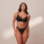Vogue balconette bh & string/slip set vrouwen zwart Lounge ondergoed 008ZJ69 - Image 5