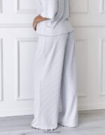 zachte pyjamabroek met wafelpatroon vrouwen vorst Lounge kleding 008ZJ965 - Image 2
