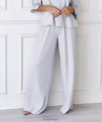 zachte pyjamabroek met wafelpatroon vrouwen vorst Lounge kleding 008ZJ965 - Image 3