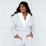 zo zachte luxe kamerjas vrouwen grijs Lounge kleding 008ZJ948 - Image 6